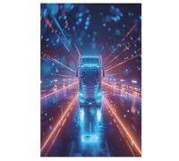 Camion Puzzles en Bois, De Décompression Puzzle, pour Adultes Enfants 1000 Pièces Jouets De Décompression （78×53cm）