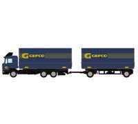 Camion Remorque MAN F90, GEFCO, Bleu Marine - MINIS LC4635 - N 1/160