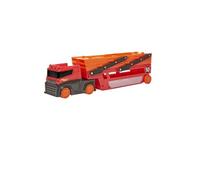 Hot Wheels Camion-remorque Mega GWT37 – Transporteur jusqu'à 50 petites voitures