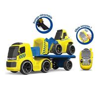 Camion remorque radiocommandé et bulldozer SILVERLIT - Roues libres avec benne articulée - Extérieur - Enfant