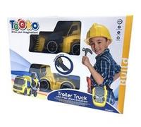 Camion remorque radiocommandé avec bulldozer