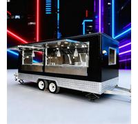 Camion-Restaurant, remorque Alimentaire Mobile, aménagée avec Un équipement de Cuisine Complet, idéale pour Le café, Les Smoothies et la Cuisine de Rue - Parfaite pour Les Entrepreneurs et l