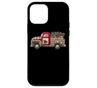 Camion Rouge Classique avec Sapin de Noël Coque pour iPhone 12 Mini