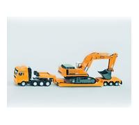 Camion surbaissé avec excavateur SIKU - Modèle Surbaissé avec Excavateur - Echelle 1/87ème