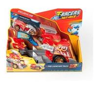 T-Racers Mix´N Race Camion Lanceur de feu-Camion Lanceur avec détails de feu.Contient 1 véhicule Exclusif - appuie sur la gâchette pour Lancer. Compatible avec Les Autres Mix ´N Race