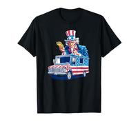 Camion Taco Cool avec Sam pour Les Amateurs de véhicules patriotiques T-Shirt
