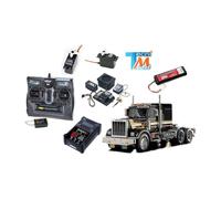 Camion Tamiya King Hauler Black Edition avec module lumières et son (Pack complet)