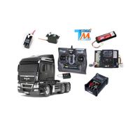 Camion Tamiya MAN TGX 6x4 avec module lumières et son (Pack complet)