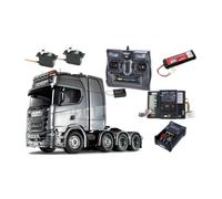 Camion Tamiya Scania 770 S V8 Tracteur Lourd 8x4/4 1/14 avec lumières et sons (Pack complet)