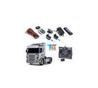 Camion Tamiya Scania r470 Aluminium Brillant + Truck-Set Carson