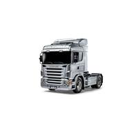 Camion Tamiya Scania R470 Highline en kit peint en Aluminium Brillant