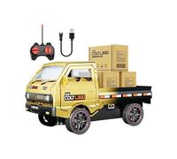 Camion télécommandé - Commande de mouvement électrique, affichage lumineux clignotant, caractéristiques sonores réalistes, conception de roue à forte adhérence | Pour les courses en plein air, les ses