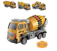 Camion Télécommandé Jouet avec Lumières Chantier Bétonnière Camion Balantable Grue Échelle 1:16 Moyens Travail Radiocommande Véhicule Construction RC Enfants Auto Chariot, SUJET CASUAL
