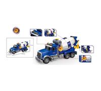 Camion toupie à friction 35cm - Ferry - Bleu - Jouet pour enfant avec son et lumière