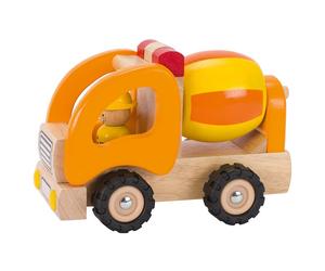 Camion Toupie En Bois Orange TU