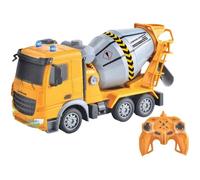 Camion toupie télécommandé Crosslander pro malaxeur de chantier, effets lumineux jaune TU