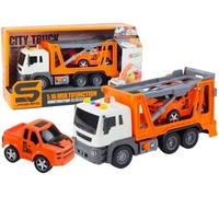 Camion transporteur 1:16 son léger orange