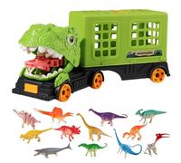 Camion Transporteur de Dinosaures | Ensemble de Voiture de Transport Tyrannosaurus Jouets,Jeux Éducatifs Interactifs pour Pique-Nique à la Maison Jeu de Rôle Maternelle Fête Noël Anniversaire