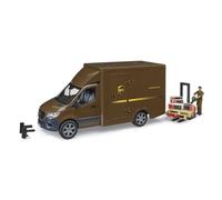 Bruder Modèle réduit de voiture MB Sprinter UPS avec chauffeur et silo à accessoires