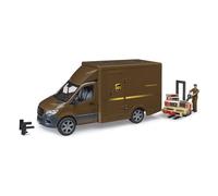 Bruder Modèle réduit de voiture MB Sprinter UPS avec chauffeur et silo à accessoires