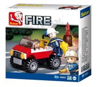 Camion Voiture Pompier Fire Sluban M38-B0621