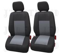 Camionetka Housses de sièges universelles pour Citroen Berlingo, AX, BX, C1, C2, C3, C3 Picasso, C4 Picasso, C4, C5, C5 Kombi, Couleur : Noir Gris