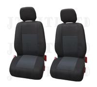 Camionetka Housses de sièges universelles pour Citroen Berlingo, AX, BX, C1, C2, C3, C3 Picasso, C4 Picasso, C4, C5, C5 Kombi, Couleur : Noir Gris