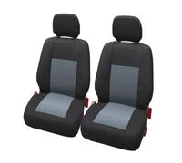 Camionetka Housses de sièges universelles pour Peugeot 106, 204, 205, 206, 207, 208, 307, 307SW, 307CC, 308,Bipper et Autres modèles, Couleur : Noir Gris