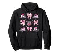 Camionneur Driver Fille Coquette Bow Rose Mom Sweat à Capuche