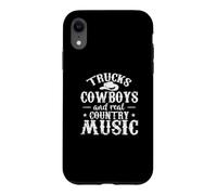 Camions, Cowboys et Real Country Music USA Coque pour iPhone XR