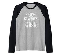 Camions, Cowboys et Real Country Music USA Manche Raglan
