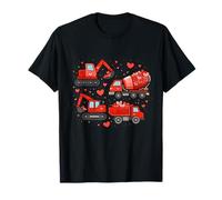 Camions de Chantier Mignons cœurs Valentines Love Machines T-Shirt