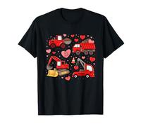 Camions de Chantier Mignons cœurs Valentines Love Machines T-Shirt