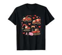 Camions de Chantier Mignons cœurs Valentines Love Machines T-Shirt