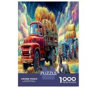 Camions et tracteurs Puzzles Jouet Éduchatif 1000 Piece âne Fantasy Jigsaw Puzzle Jeu De Famille Divertissement Créatif Aux Adultes Et Enfants 52x38cm/1000pcs