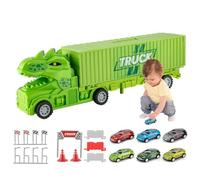 Camions jouets pour tout-petits - Mini camion porteur, véhicules de course lumineux, roues à roulement lisse, ensemble de jeu portable, conception robuste adaptée aux | Parfait pour jouer en i