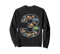 Camions pelleteuses 3e Anniversaire 3 Ans pour garçons et Filles Sweatshirt