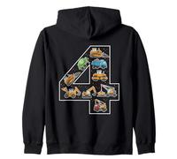 Camions pelleteuses pour 4e Anniversaire 4 Ans Sweat à Capuche