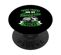 Camions Poubelles Recyclage Camion À Ordures Enfants Hommes PopSockets PopGrip Adhésif