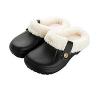 Camiraft Sabots Mixte Adulte Fourrées Hiver Sabots de Jardinage Homme Femmes Pantoufles Chaud Chaussons de Maison Imperméables Chaussures de Jardin Intérieur et Extérieur