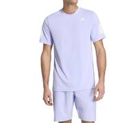 Adidas Club 3str Short Sleeve T-shirt Violet S Homme