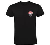 Camiseta Ducati Corse Logo Noir Homme 100 % coton Tailles S M L XL XXL Manches courtes T-Shirt, Noir , S