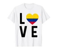 Camiseta I Love Colombie Carte de la fierté colombie Cœur T-Shirt