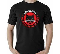 Camiseta Los Suaves Rock Grupo Banda Hard Ourense Hombre Manga Corta Black XL