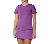 Mizuno T-shirt de tennis Wos manches courtes Blanc Femme Taille M