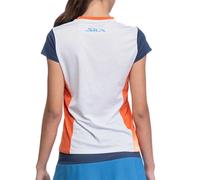 Camiseta Siux Flush Blanco Naranja Mujer Xs XS