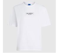 Camisetas Mujer Modèle Accesorio Karl Lagerfeld Jeans Modèle Klj Reg Outline Logo Tee - Coleur Blanc M