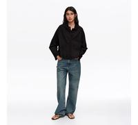 camisole de force noire brodée M