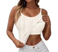 Camisole Femme débardeur avec Soutien-Gorge intégré Débardeur de en Yoga Gilet rembourré à Bretelles Ajustables Débardeurs pour Femmes Soutien-Gorge Legami Saint Valentin