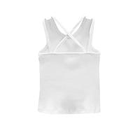 Camisole Fille 1-7 Ans Chic Crop Tops Débardeur Enfant Fille sans Manches été Mignon Gilet Fille Ete Pas Cher Léger Confortable Casual Fashion Sport Vacances Chemise (White, 3-4 Years)